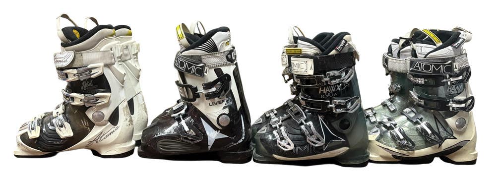 WOMEN'S ATOMIC HAWX, HAWX PLUS, HAWX PRIME, & LIVEFIT SKI BOOTS SIZE: 24.0-24.5