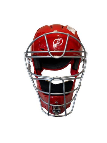 Used USA FORCE 3 HELMET Catchers Helmet w/Mask Red M/L 11706-S000364178