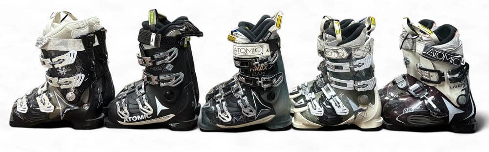 WOMEN'S ATOMIC HAWX, HAWX PLUS, HAWX PRIME, & LIVEFIT SKI BOOTS SIZE: 23.0-23.5