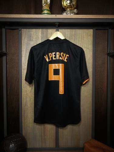 Netherlands 2012/13 Away Jersey – Van Persie #9 – Medium – Black & Orange Nike Shirt