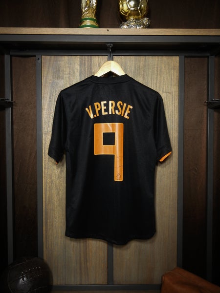 Netherlands 2012/13 Away Jersey – Van Persie #9 – Medium – Black & Orange Nike Shirt