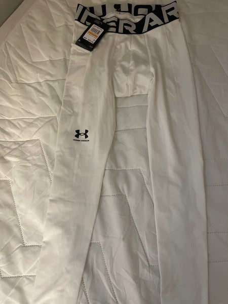 White Small Adult Unisex Under Armour Compression (New)