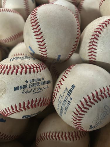 100  Rawlings Official Minor League Baseballs (Used)