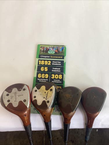PowerBilt Citation Persimmon Woods Set 1-3-4-5 With B Flex Steel Shafts