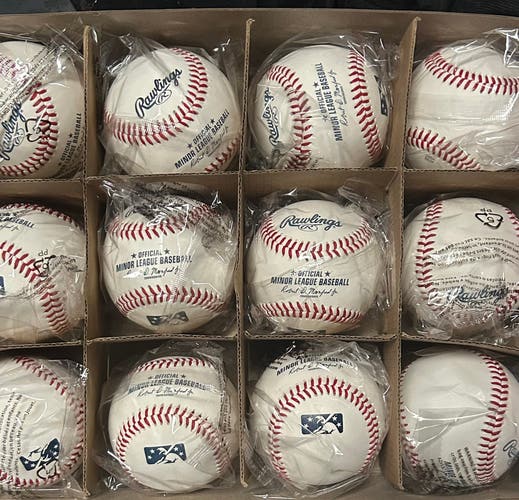 Dozen of MILB Rawlings Baseballs (New)