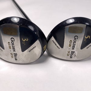 Nicklaus Golden Bear 72 3 & 5 Fairway Wood Set 15* 19* Golden Bear Mens RH