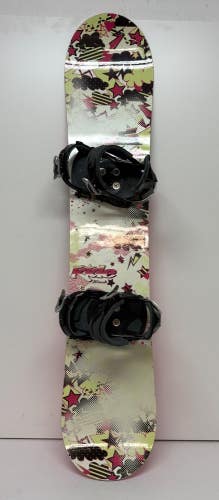RIDE Blush 129cm Twin-Tip All-Mountain Girls Snowboard LTD LT10 Bindings GREAT