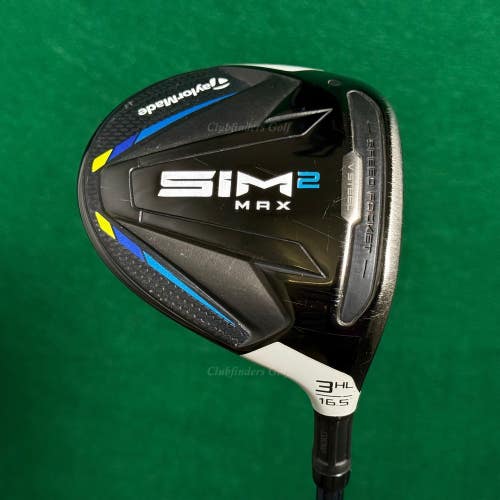 TaylorMade SIM 2 MAX Fairway 16.5 3HL Wood Ventus Blue FW 6-S Stiff w/HC
