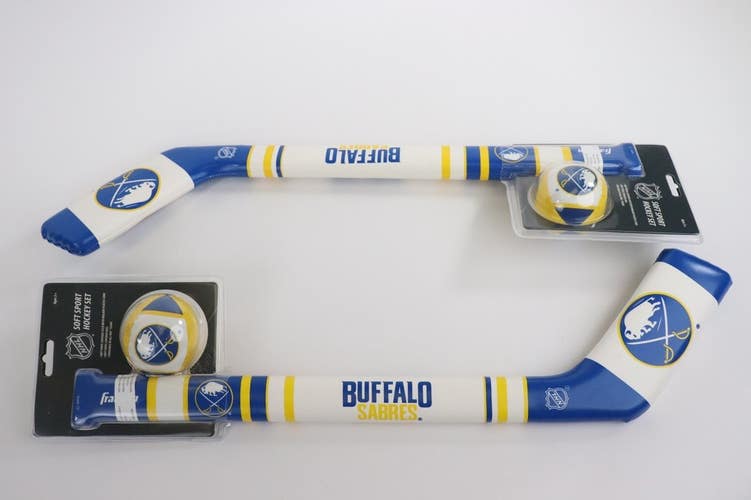 Franklin Buffalo Sabres NHL Mini Soft Foam Hockey Stick And Ball Set PACK X 2