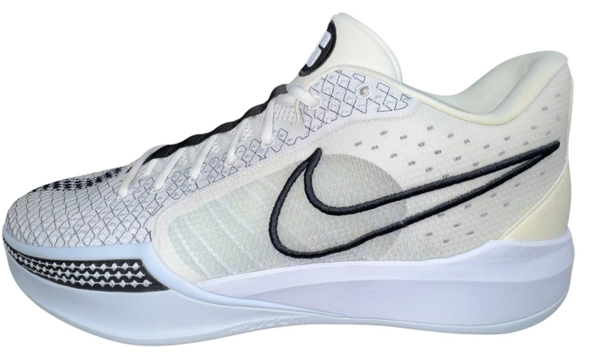 Nike Sabrina 1 Magnetic Womens 18.5 White Black Basketball Sneakers Shoes Men 17