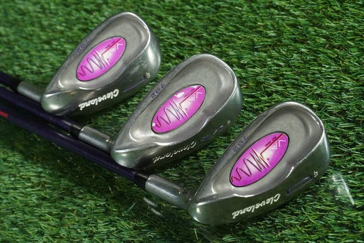 CLEVELAND VAS 792 WEDGES SET D,S,L GRAPHITE STIFF RH 52,56,60 ~ NEW GRIPS!