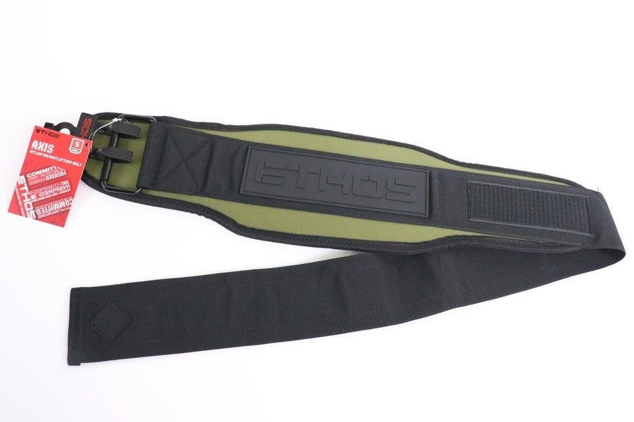 ETHOS Axis Nylon Weightlifting Belt 5.5" Size Small 25"-29" Olive Green NWT