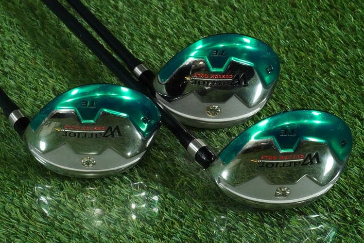 WARRIOR CUSTOM GOLF TE HYBRID IRONS SET 2H,3H,4H TOUR 3.1 RH ~ NEW GRIPS!!