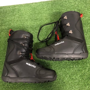 Men's Size M 8.0 (W 9.0) Matrix Snowboard Boots Soft Flex (New)