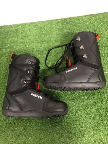 Men's Size M 8.0 (W 9.0) Matrix Snowboard Boots Soft Flex (New)
