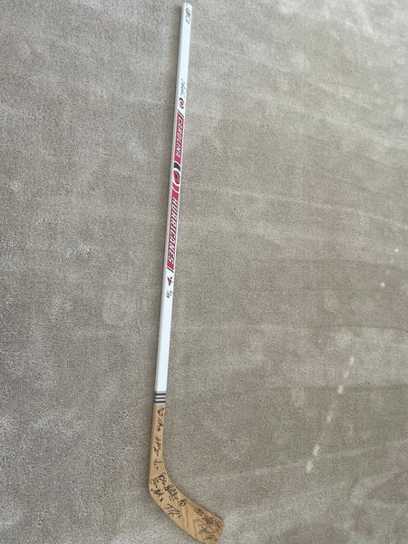 2009-2010 Carolina Hurricanes Team Signed Hockey Stick