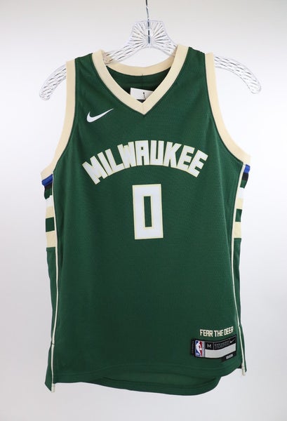 Nike Damian Lillard Milwaukee Bucks YOUTH M 10 - 12 Jersey Icon Edition Swingman