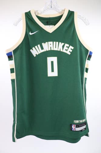 Nike Damian Lillard Milwaukee Bucks YOUTH L 14 - 16 Jersey Icon Edition Swingman