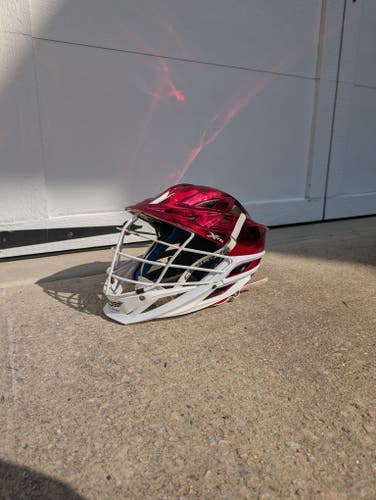 Chrome Red Cascade XRS Helmet (Used)