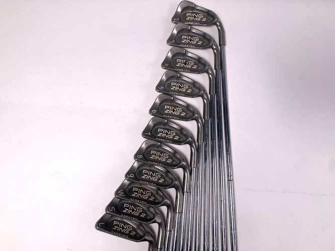 Ping Zing 2 Iron Set 2-PW+SW+LW White Dot 3* Up DG S400 Stiff Steel RH +1''