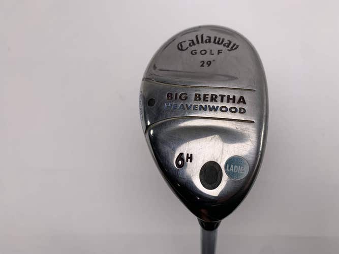 Callaway Big Bertha Heavenwood 6 Hybrid 29* Big Bertha Gems 55g Ladies RH