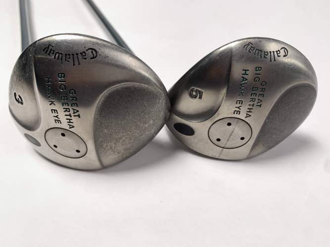 Callaway Hawkeye 3 & 5 Fairway Wood Set 15* 18* Hawk Eye UL Regular Mens RH