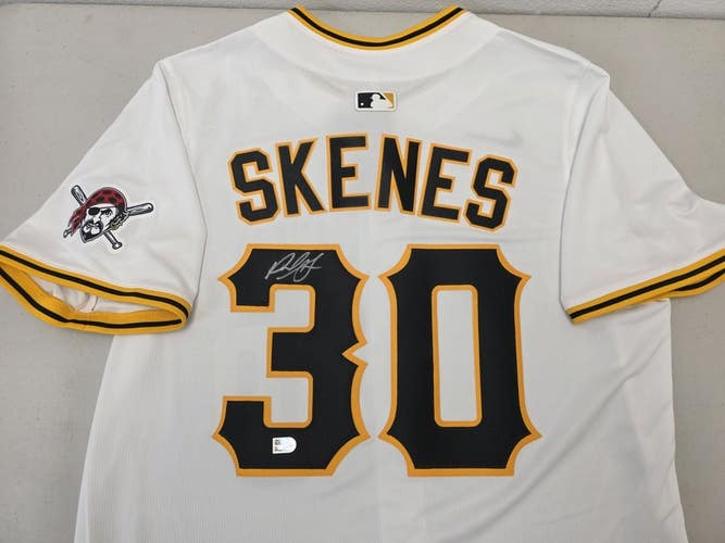 Pirates PAUL SKENES Signed Auto REAL Baseball Jersey Fanatics MLB Holo COA