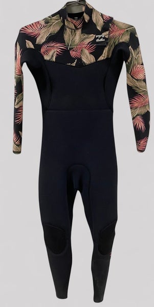 Women's Billabong Furnace Carbon Comp Wetsuit 4/3mm Chest Zip Size 6
