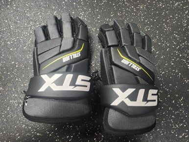 Used STX STALLION 200 Lacrosse Gloves Junior Black MD 11849-S000032248