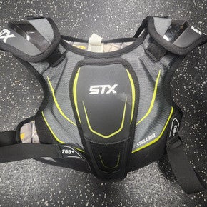 Used STX 200+ Lacrosse Shoulder Pads Grey LG 11849-S000032249