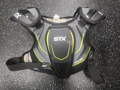 Used STX 200+ Lacrosse Shoulder Pads Grey LG 11849-S000032249