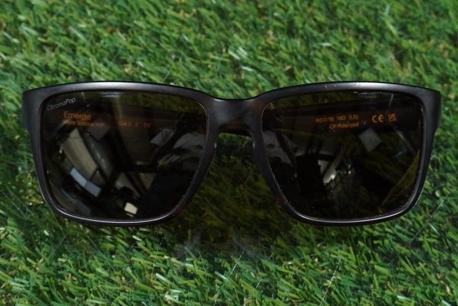 SMITH EMERGE L5 SUNGLASSES POLARIZED CHROMA POP 60-16-140 MATTE TORTOISE ~ READ!