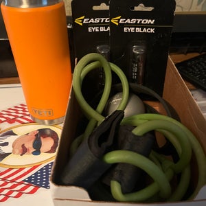 Baseball/softball warmup+ training gear BB Bands, 1lb weigh-ball, 2 BN Eye black and 28 oz Yeti