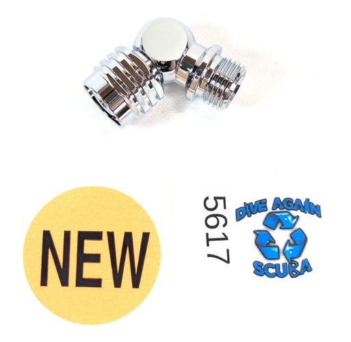 110 Scuba Dive 2nd Stage Regulator Swivel Adapter 9/16" - 18 UNF 110 Degree