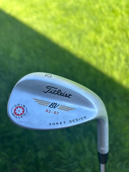 Men's 2007 Titleist BV Vokey Right Handed Wedge Wedge Flex 62 Degree Steel Shaft Spin Milled (Used)