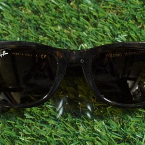RAY-BAN FOLDING WAYFARER SUNGLASSES COLLAPSIBLE 50-22 POLISHED HAVANA ~ READ!!