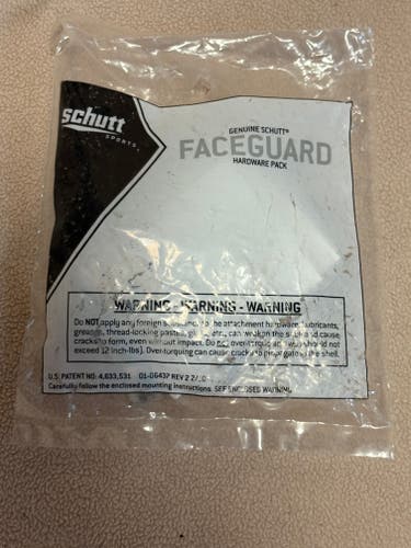Schutt face mask mounting hardware(Used)