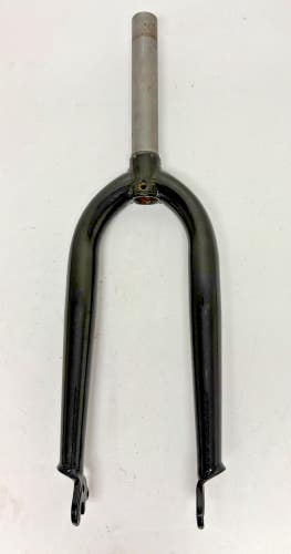 Black Steel Disc Brake Rigid Fork for 20" Quick Release Wheel 160mm 1-1/8" Tube