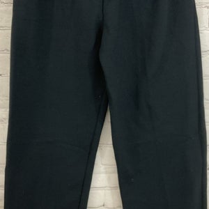 Gildan Youth Large Fleece Black Sweatpants Temperature Control Elastic Waistband