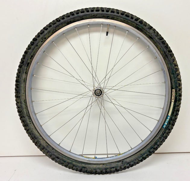 Mavic 32-Spoke Gray Aluminum 26" Front Wheel Deore XT M738 Hub Forte Tire