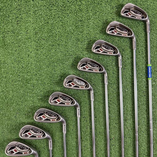 Ping G15 Black Dot Iron Set 4-PW UW SW Steel AWT Regular Flex -1/2 Short