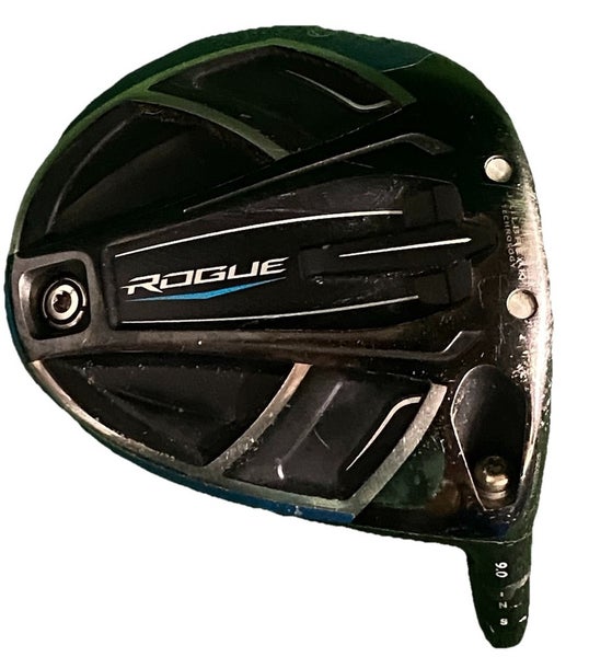 Callaway Rogue 9.0* Driver Head Only RH Component W/Adapter And Adjustment Screw