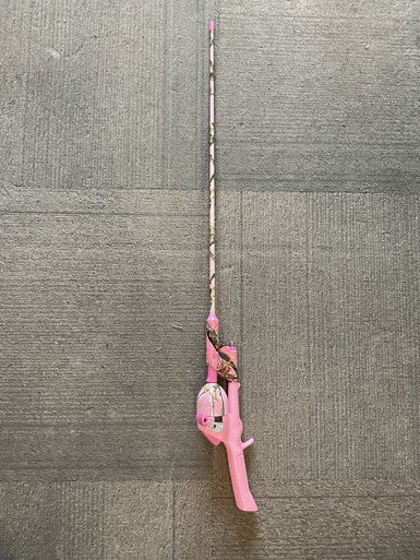 Used REAL TREE PINK CAMO FISHING ROD Rod and Reel Combo 11614-S000222502