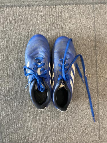 Used Adidas SOCCER CLEATS Soccer Cleats Royal Blue Junior 04 11614-S000222424