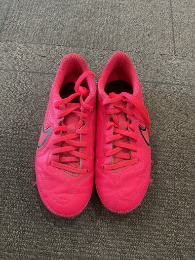 Used Nike TIEMPO Soccer Cleats Pink Junior 02.5 11614-S000222174