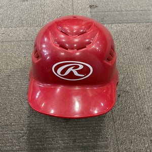 Used Rawlings BATTING HELMET Batting Helmet No Mask Red M/L 11614-S000222182