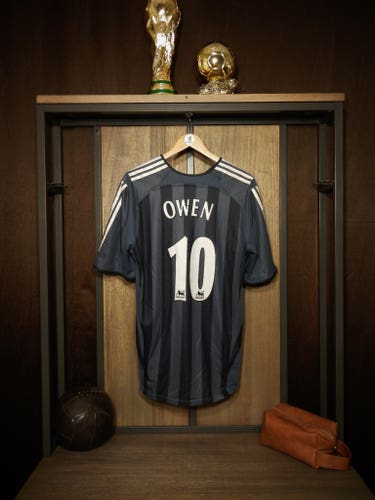 Newcastle United 2005/06 Away Jersey – Owen #10 - Medium – Gray & Black Adidas Shirt