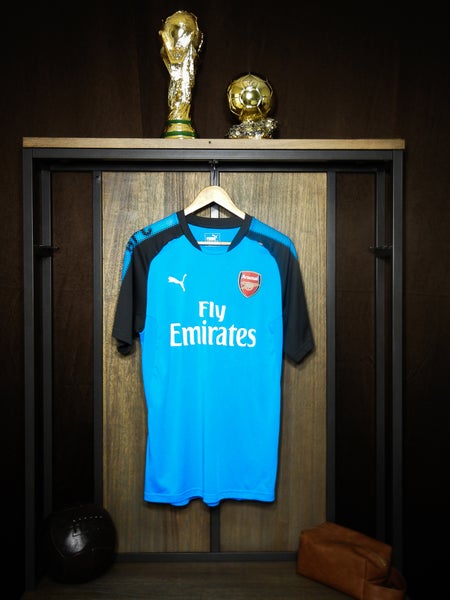 Arsenal 2017/18 Training Jersey – Puma Sky Blue – Large – Performance Fit Shirt – (MPN:  751711-02)