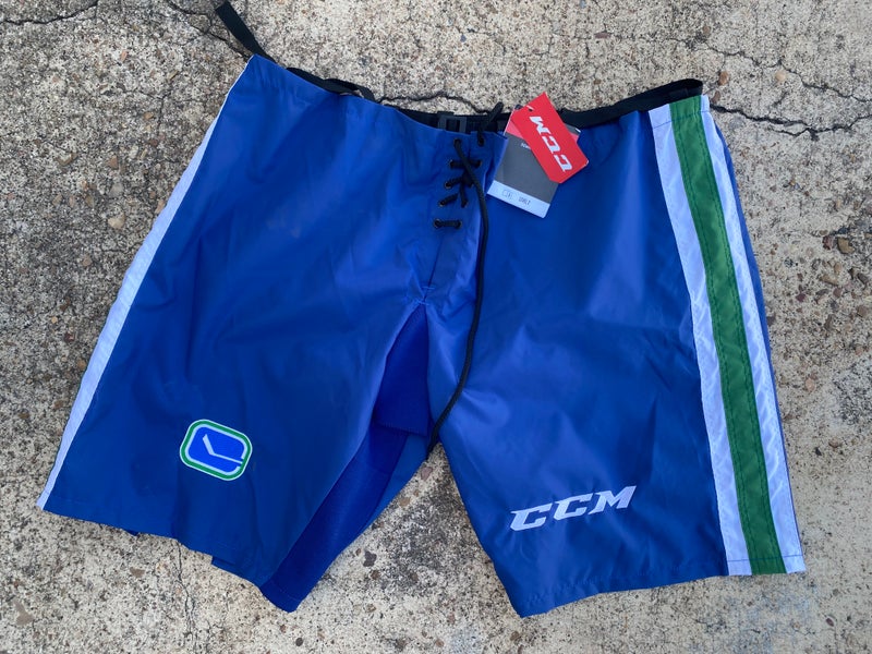 CCM PP10G Pro Stock Goalie Pants Shell Large/ XL Vancouver Canucks 7018