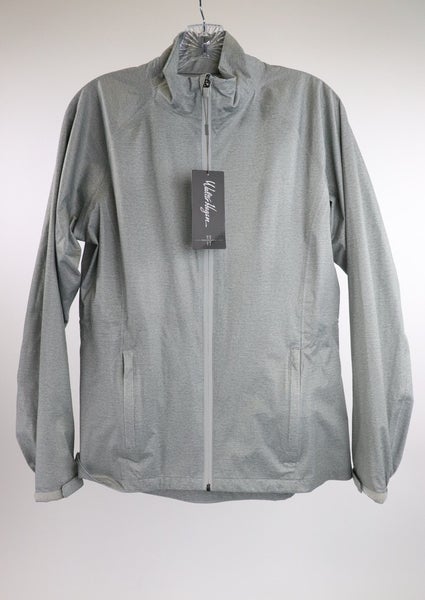 New Walter Hagen Golf Jacket Women's Small Gray P11 Rain Waterproof Windbreaker
